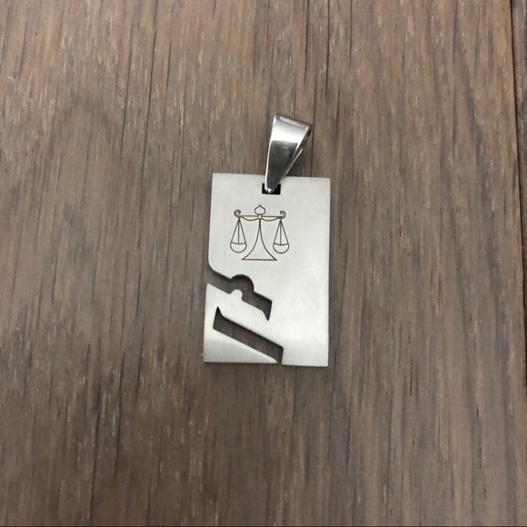 Jewelry - New NWOT Libra zodiac stainless steel pendant charm cute unique horoscope